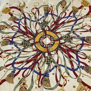 Italian silk scarf 34” square in stunning color, label on pkg says Seta Pura